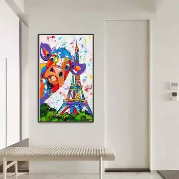 Nordic Minimalist Color Картина маслом Плакат Вертикальная стена Проход Коридор Входная дверь Подвесная картина Фон Стена Дом Без Рамы 21*30cm No Frame