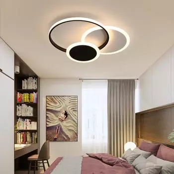 Nordic Modern Ceiling Light For Bedroom Living Room Luxur Decor Indoor Ceiling Lamp Chandeliers Lighting Fixtures Luster Warm White(no RC)