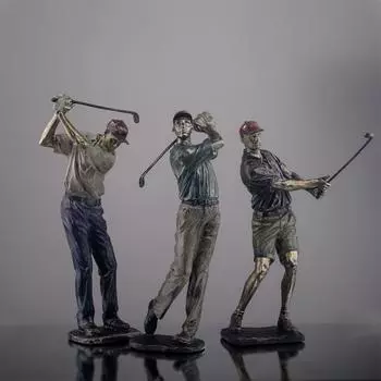 Nordic Modern Golf Basketball Фигурка из смолы для творчества Украшения Творческий дом Гостиная Стол Окно Статуя Сувенир Подарок