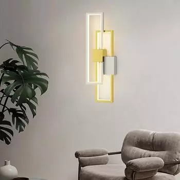 Nordic Modern LED Настенные светильники Гостиная Кабинет Спальня Прикроватные светильники Проход Лестницы Кухня Украшения дома Настенные светильники Внутреннее освещение Warm White