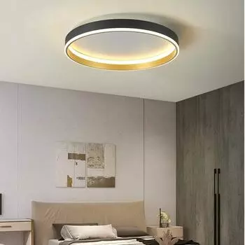Nordic Modern LED Потолочный светильник Люстра для спальни, гостиной, столовой, прохода, балкона, внутреннего домашнего декора, светильник Luster Warm White(no RC)