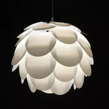 Nordic Modern Lotus Flower Lampback Пластиковый Чехол для Лампы Для Потолочного Светильника Люстра Подвесные Лампы Домашний Декор Лампа Дом