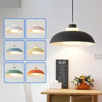 Nordic Modern Simple Disc Подвесной светильник Гостиная Спальня Ресторан Украшение Люстра LED Атмосфера Подвесной светильник Warm White
