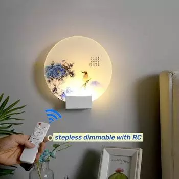 Nordic Mural LED настенный светильник современный диммируемый пульт дистанционного управления бра прикроватный для гостиной внутренний декор настенные светильники Warm White NO RC