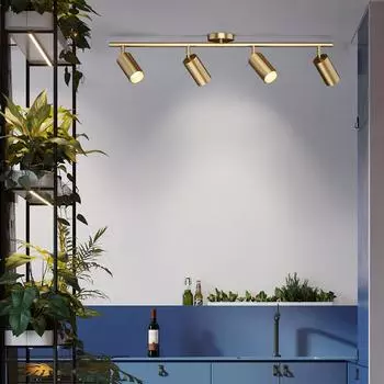 Nordic Simple LED люстра с одним прожектором, гостиная, фоновая стена, торговый центр, бар, магазин одежды, трековый прожектор