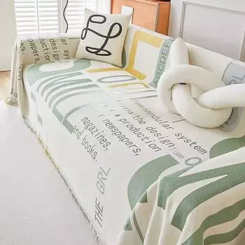 Nordic Sofa Cover Chenille Anti-Scratching One Piece Full Cover Sofa Cover Four Seasons Universal All-Inclusive Sofa Cover 180*130cm