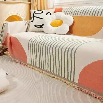 Nordic Sofa Throw Blankets Outdoor Camping Picnic Large Blanket Leisure Relax Beach Towel Bohemia Travel Rug Tassels Linen 180x130cm