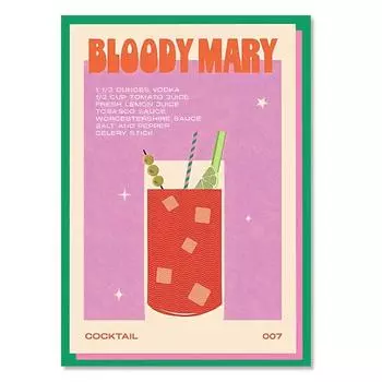 Nordic Vintage Cocktail Mojito Juice Drinks Bar Posters and Prints Wall Art Canvas Painting Wall Pictures for Living Room Decor 21cm30cm NoFrame