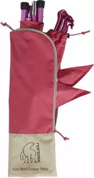 NORDISK Outdoor Pole Goods Set, набор для установки на столб, растяжка, мини, цвет вишневый 5 x 15 x 4 см, японский 148060 (Кари Пак) [Подлинный продукт] вишня