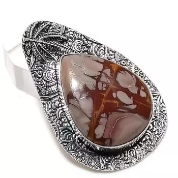 Noreena Jasper Gemstone 925 Sterling Silver Jewelry Gift Pendant 2.17 E7Z21
