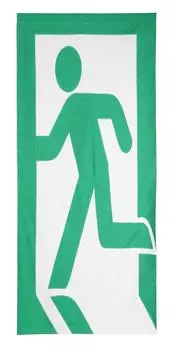 Noren Noren 180 см Длина Аварийный выход Пиктограмма Аварийный выход Забавный Уникальный Тромп Длинный Орнамент Украшения Стильный Современный Скандинавский