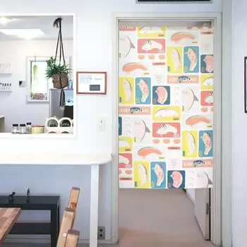 Noren Workshop Товары для интерьера Разные товары Noren Гобелен Плакат Разделитель комнат Ширина 85 x Длина 150 см Sanrio Персонажи Супермаркет 11448 синий