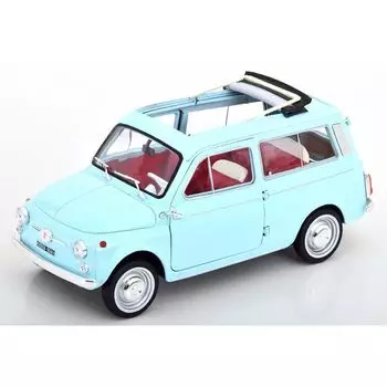 Norev 1/18 fiat 500 giardiniera 1964 светло-синий NOREV FIAT Giardiniera Мини-автомобиль с полным открытием/закрытием [продукт]