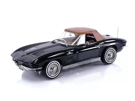 Norev Chevrolet Corvette Stingray C2 Cabriolet 1963 Черный Готовый продукт 1/18