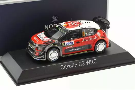 Norev Citroen C3 WRC 2017 Tour de Corse Rally Martin 1/43 #8 C. Брин/С.