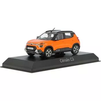 NOREV citroen mini car 1/43 CITROEN C3 2021 оранжево-серая крыша [продукт]