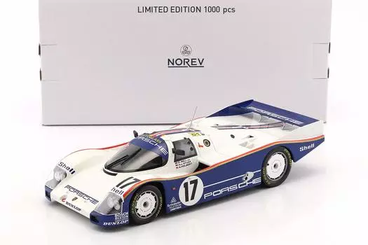 Norev Diecast Porsche 962C No17 Rothmans Stuck LM87 Winner Car Decal Included 1/18 D. Bell/A. Holbert/H.