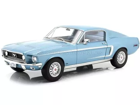 Norev Ford Mustang Fastback GT 1968 Metallic Light Blue 1/12 синий
