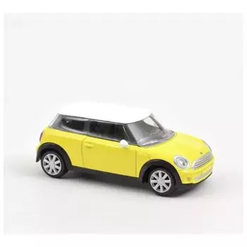 NOREV mini cooper мини автомобиль 1/54 MINI ONE 2006 (желтый/белый) [продукт]
