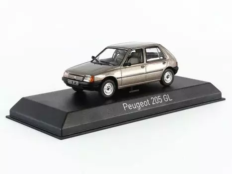 Norev Peugeot 205 GL 1988 Light Brown Finished Product 1/43