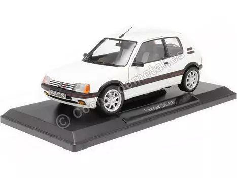 Norev Peugeot 205 GTi 1989 Meige Белый 1/18 1.9