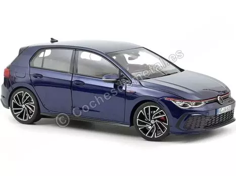 Norev Volkswagen Golf VIII GTI 2020 Blue Metallic Механизм полного открывания и закрывания NOREV VW GOLF Mini Car 188594 1/18