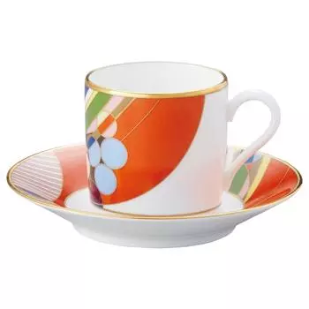 Noritake Coffee Cup Saucer 125cc Frank Lloyd Wright March Balloons Bone China & WT59881/4947