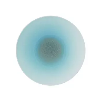 Noritake Coupe Plate Orridge Microwave Safe Dishwasher Safe 1 Piece Light Blue Fine Porcelain 20.5cm (Premium White) 10-588J/94910