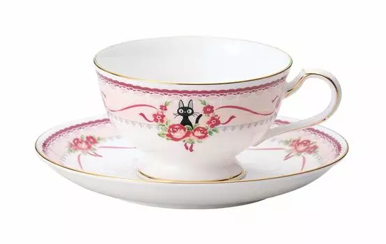 Noritake Cup Saucer 190cc Служба доставки Розовый костяной фарфор и (Кофе чай) MJ97221/H-612L Кики