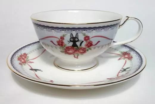 Noritake Cup Saucer 190cc Служба доставки Синий костяной фарфор и (Кофе чай) MJ97221/H-613L Кики