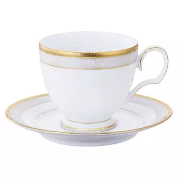 Noritake Cup Saucer 250cc Hampshire Gold Fine Porcelain & (Coffee Tea) T91988/4335