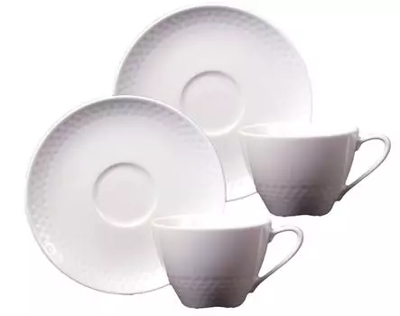 Noritake Cup Saucer Coffee 210cc Rhythm White Microwave Safe Dishwasher Safe 2 Customers Fine Porcelain & (Pair Set) (For Tea) P5389L/1610
