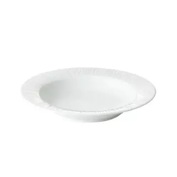 Noritake Deep Plate 23cm 370cc Conifer Microwave Safe Dishwasher Safe 1 Piece White Fine Porcelain (White) 1708L/90098