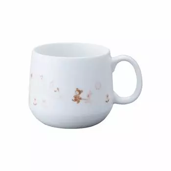 Noritake diameter diameter 11 height 7 capacity 245 cc light step microwave dishwasher 1 pink fine porcelain 63037CK Mug, pink, approx. 7.5 cm,