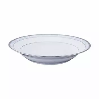 Noritake глубокая тарелка Hampshire Platinum 1 шт. платиновый тонкий фарфор 22,5 см 4336L/91398