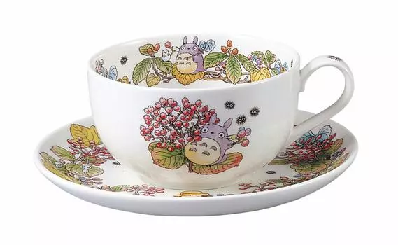 Noritake молочная чашка-блюдце 325 куб. см Мой сосед Тоторо Gamami Edition безопасна для микроволновой печи 1 клиент костяной фарфор и T97285A/4660-5