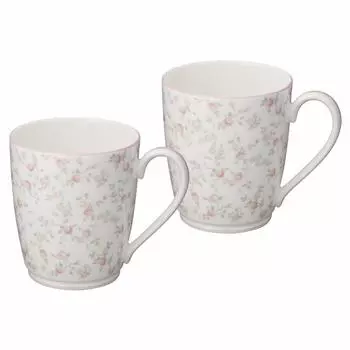 Noritake Mug 295cc Cutie Rose Microwave Safe 2 Pieces Bone China (Pair Set) P97280/9940