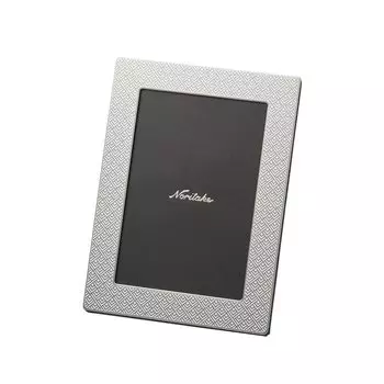 Noritake Photo Frame Height Width Depth Geometric 1 piece Silver Stainless Steel approx. 15.5cm, approx. 11.5cm, approx. 1.5cm MC17/MT-PH