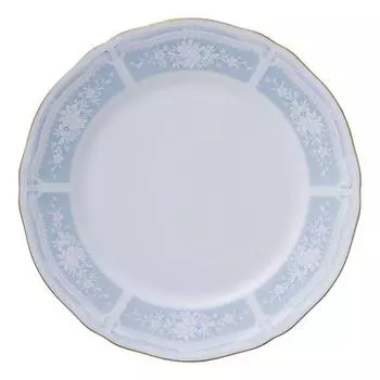 Noritake Plate Lace Wood Gold 1 Piece Blue Fine Porcelain 16.5cm 1507L/94414
