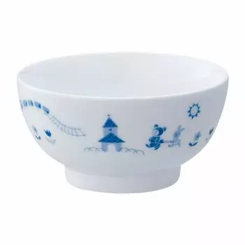Noritake Rice Bowl Light Step Tableware Microwave Safe Dishwasher Safe 1 Piece Blue Fine Porcelain 10.5cm Children s (Reinforced Porcelain)