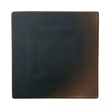 Noritake Square Flat Plate Orridge Microwave Safe Dishwasher Safe 1 Piece Black Fine Porcelain 23.5cm (Premium White) 10-586J/94918