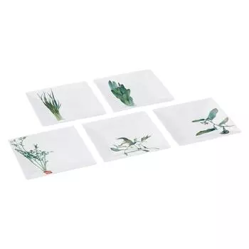 Noritake Square Plate Change 15cm Shunsai Kyoka Microwave Safe Dishwasher Safe 5 Pieces Fine Porcelain (Picture Set) F10194/1620-15 [Item]