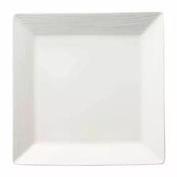 Noritake Square Plate Conjunto Microwave Safe Dishwasher Safe 1 Piece White Bone China 22.5cm 93935/4943