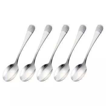 Noritake Tea Spoon Set Star Crest 5 Pieces Stainless Steel 13.1cm T5Y/210A