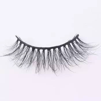 Норковые волосы, натуральные короткие накладные ресницы, европейские и американские жесткие стебли, вьющиеся 3d ресницы, городские ресницы Pingdu