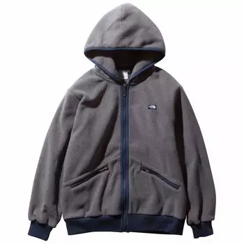 North Armadilla Толстовка с капюшоном на молнии с защитой от холода, комбинированная, серая, размер S [The Face] для женщин