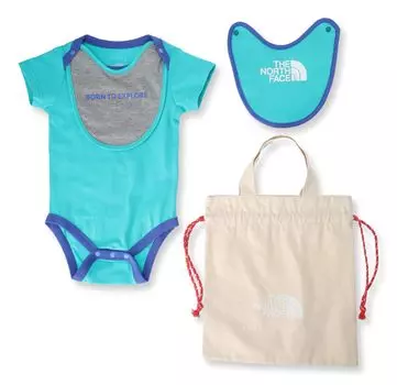 North B Bib Geyser Aqua 80 [The Face] S/S Rompers&2P