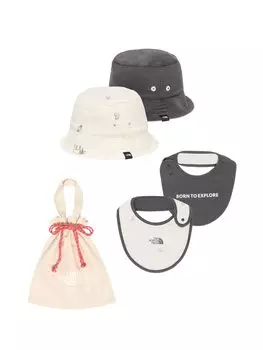 North Baby Hat Bib Set Doodles BM [The Face] &
