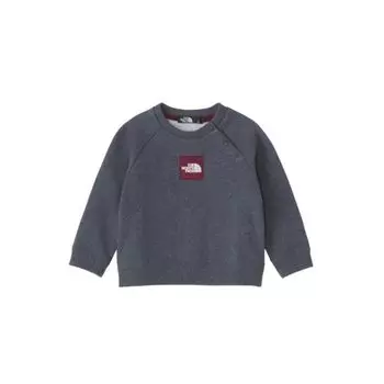 North Baby Sweatshirt Logo Crew Unisex Organic Cotton Mixed Color Blue 70 [The Face]