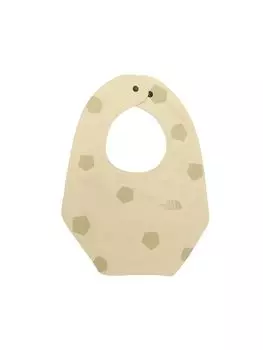 Северный слюнявчик детский складной с графикой животного Гравий [Лицо]